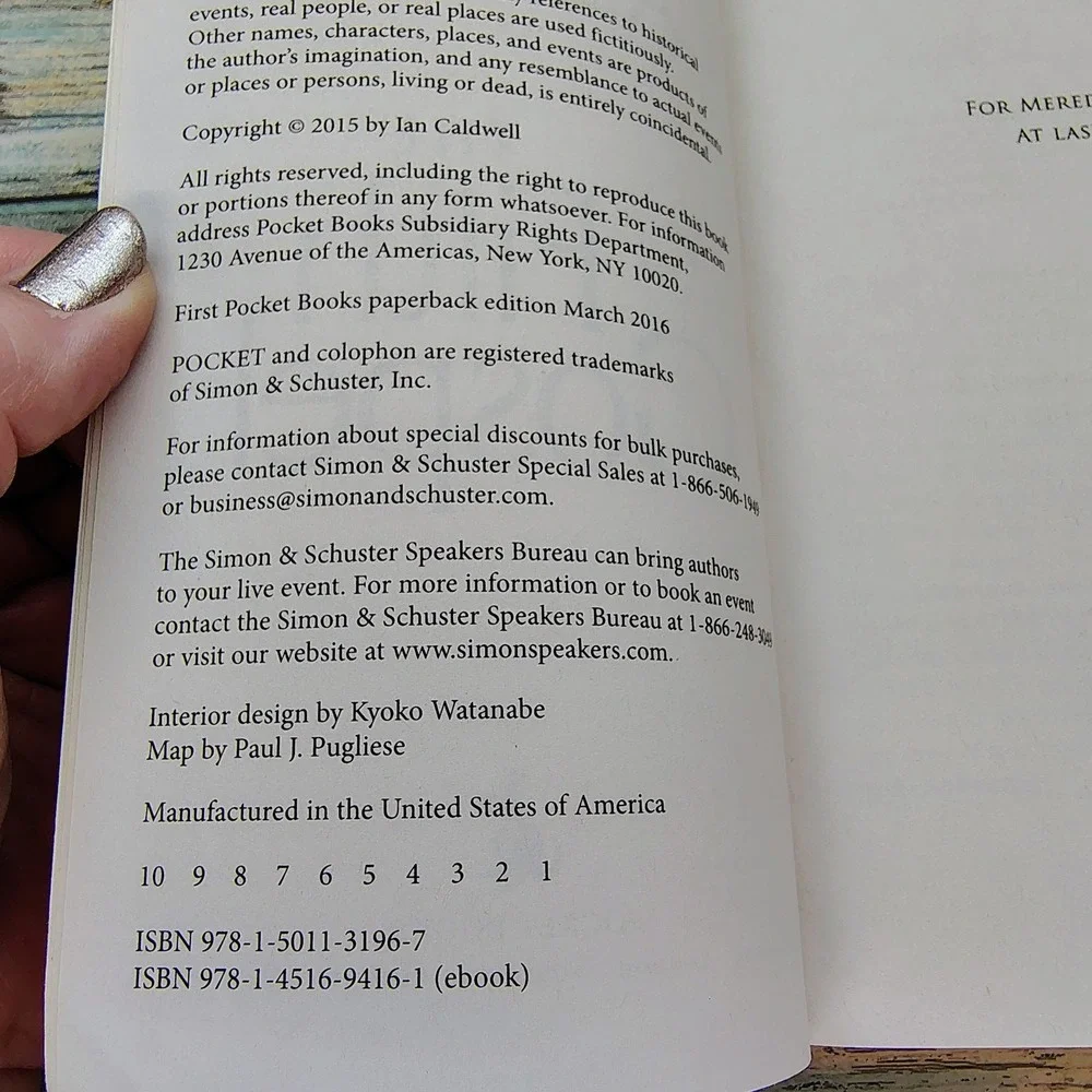 The Fifth Gospel by Ian Caldwell 2015 Paperback Book‎ Thriller Drama